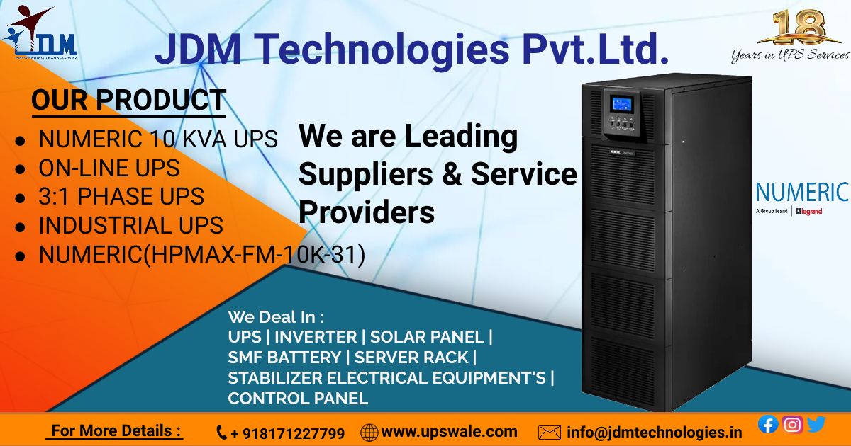 JdmPvt's tweet image. We are proud partners &amp;amp; trusted service providers of Numeric UPS, delivering reliable solutions tailored to meet your needs.
&quot;Stay connected, stay powered with Numeric UPS.&quot;

#NumericUPS
#UninterruptiblePowerSupply
#PowerProtection
#batterybackup
#BackUpPower
#criticalpower
#UPS