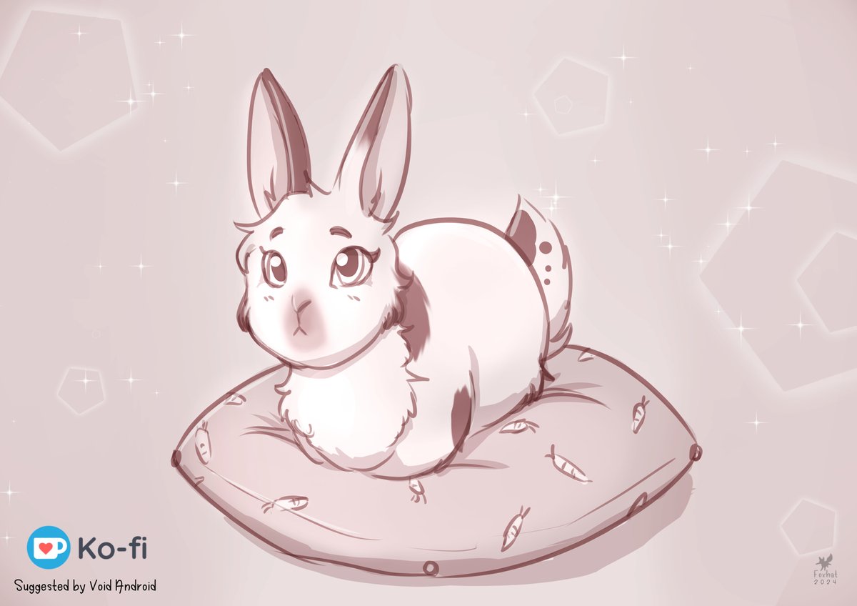 The second Ko-fi sketch from april! Lottie is she was a full bunny :3 Suggest by Void Android 

#cutebunny #bunnyart #SketchDesign