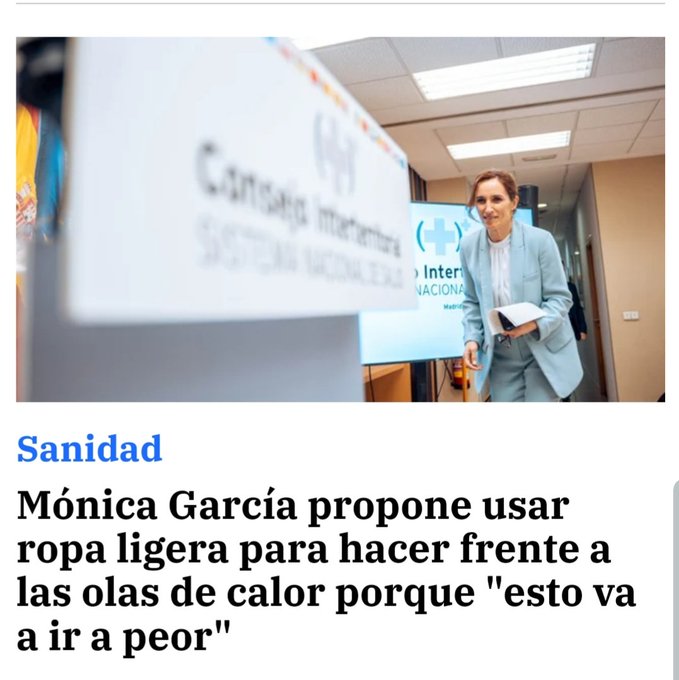 Y yo que en verano iba siempre con manga larga y plumas; claro coño, por eso pasaba yo tanto calor.

Gracias Mónica, jamás se me hubiera ocurrido algo así, tu labor al frente del Ministerio es digna de elogio.