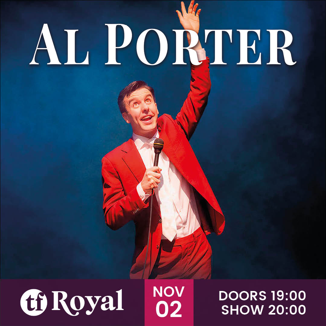 🚨 AL PORTER 🚨 📅 Back at the TF Royal on Saturday November 2nd 🎟 Tickets are NOW ON SALE: bit.ly/3HElJZK from our Box Office on 094-9023111 and Ticketmaster.ie