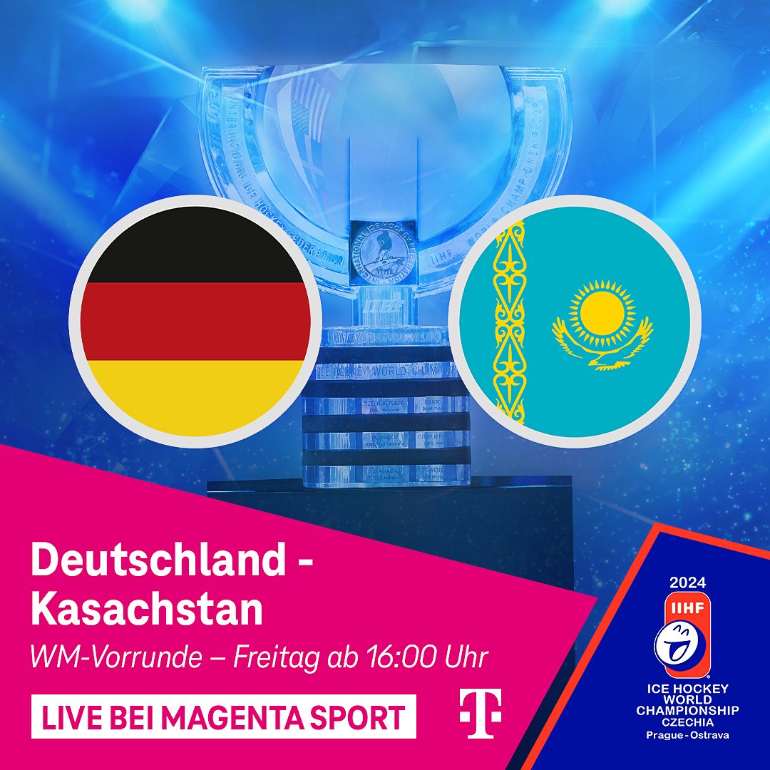 Den Schwung aus dem Lettland-Spiel will der <a href="/deb_teams/">Deutscher Eishockey-Bund</a> heute Nachmittag mit in das Duell gegen Kasachstan nehmen. 🇩🇪🇰🇿 Los geht's wieder um 16:20 Uhr. 🏒 Das Spiel seht ihr live auf #MagentaSport, <a href="/ProSieben/">ProSieben</a> und @SportDE_TV. 📺