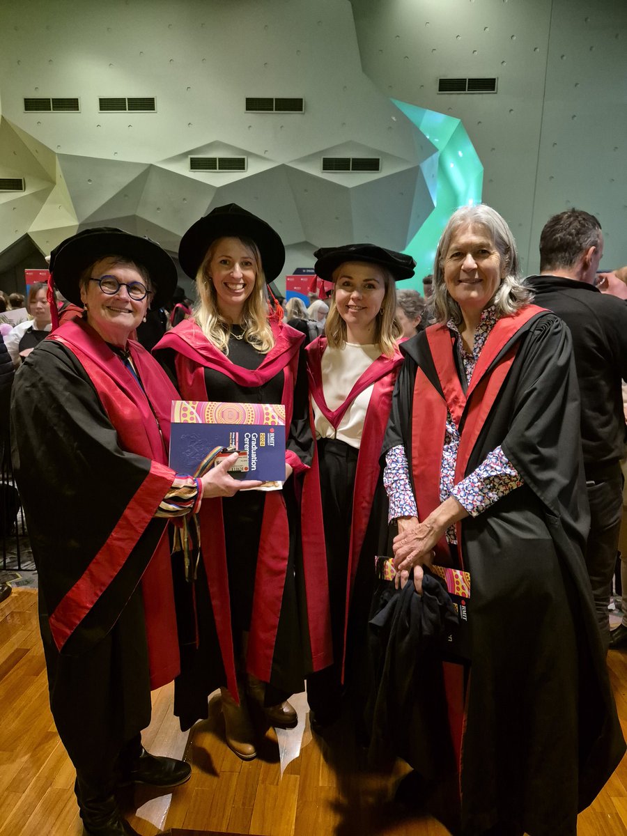 Graduation Day @RMIT🎓 Congratulations to Dr Emily Hanscamp 👏 🥳🌟 👩🏼‍🎓 Co-supervised with my wonderful colleagues Prof Suellen Murray and A/Prof Ronnie Egan.