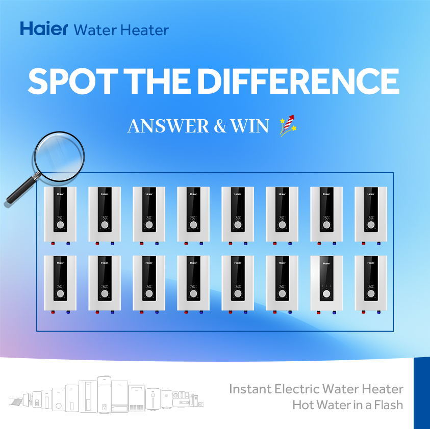 🔍 Spot the Difference Challenge! 🔍

Can you find the odd one out? 🧐 Among all these water heaters, there's one that's different from the rest.

Put your observation skills to the test and comment below if you spot it! 👀

#Haier #HaierWaterHeater