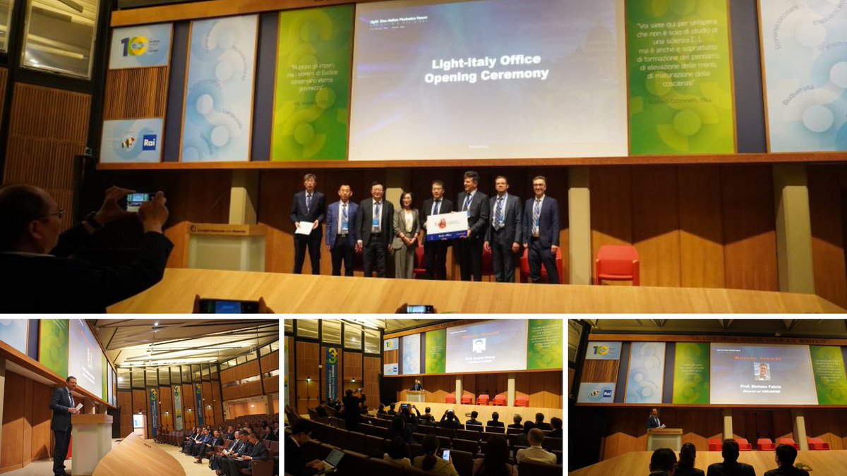 #17maggio è in corso al #Cnr di #Roma 
Light: Sino-Italian Photonics Forum 2024
Due giornate dedicate all'innovazione nella tecnologia ottica e fotonica
Scopri di più👇
cnr.it/it/evento/19208

🇨🇳#Cas_Ciomp #Cnr_Dsftm🇮🇹
#LSIPF2024

<a href="/MC_Carro/">MariaChiara Carrozza</a>