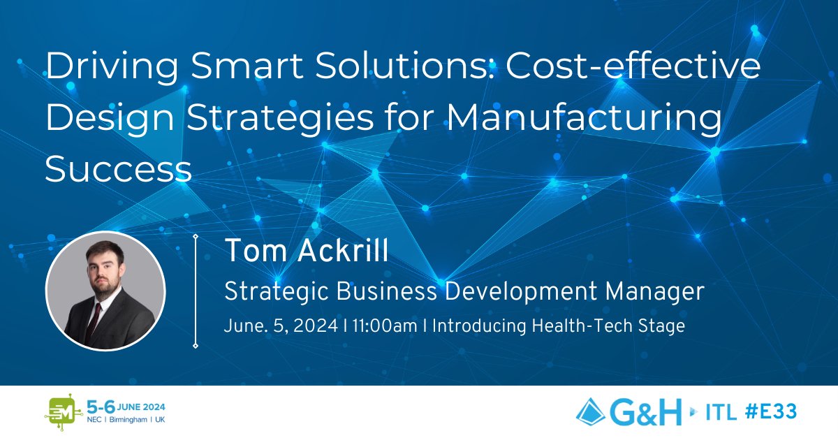📅 Save the date! Join us at @medtechonline next month for a presentation by Tom Ackrill on cost-effective design strategies for manufacturing success. 

🔹 #MedTechExpo - Introducing Health-Tech Stage
📅 Jun. 5, 2024
🕚 11:00AM
📍 NEC, Birmingham

 #LifeSciences #MedicalDevices