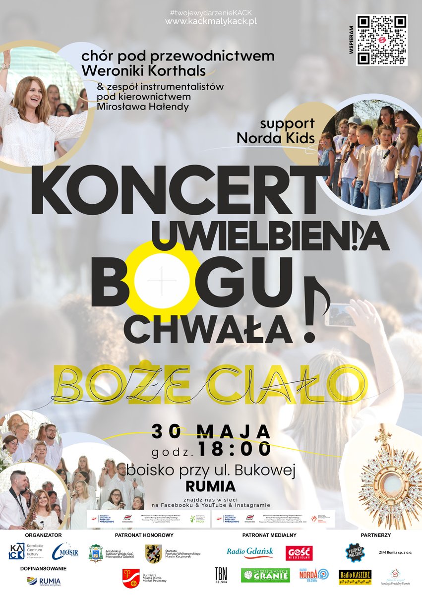 30 maja w ramach Bożego Ciała w Rumii Stowarzyszenie KACK organizuje Koncert Uwielbienia Bogu Chwała!
#NGO #PROO 📈 #BożeCiało @ArchiGdansk @ReligiaTVP 
nadmorski24.pl/kalendarium/18…