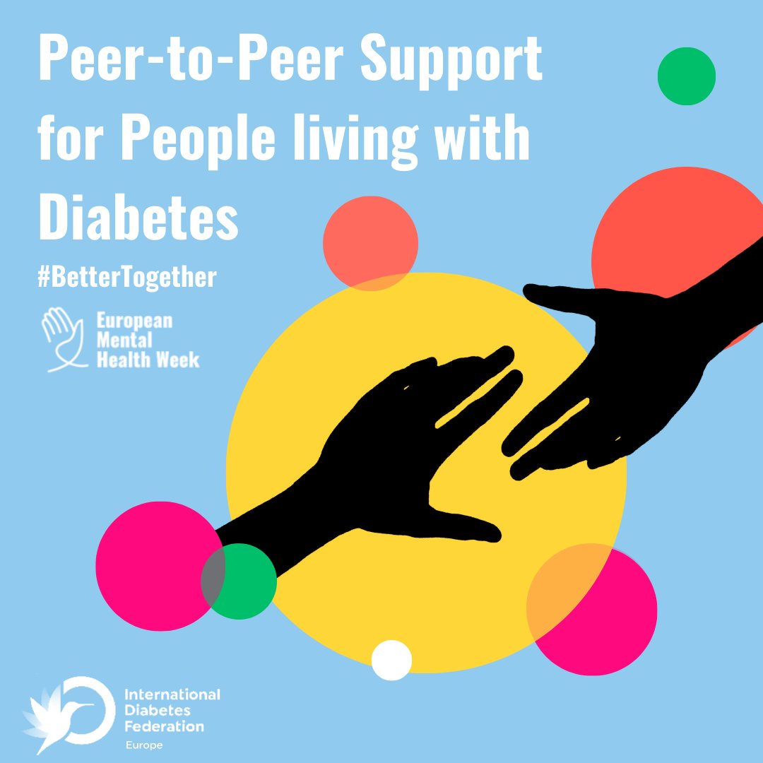On #EuropeanMentalHealthWeek we want to highlight the role of peer support in breaking down barriers, reducing #diabetes #stigma, and promoting mental well-being. ➡️See our booklet on the perspectives of PwD and carers on #mentalhealth: idf.org/europe/news/id…