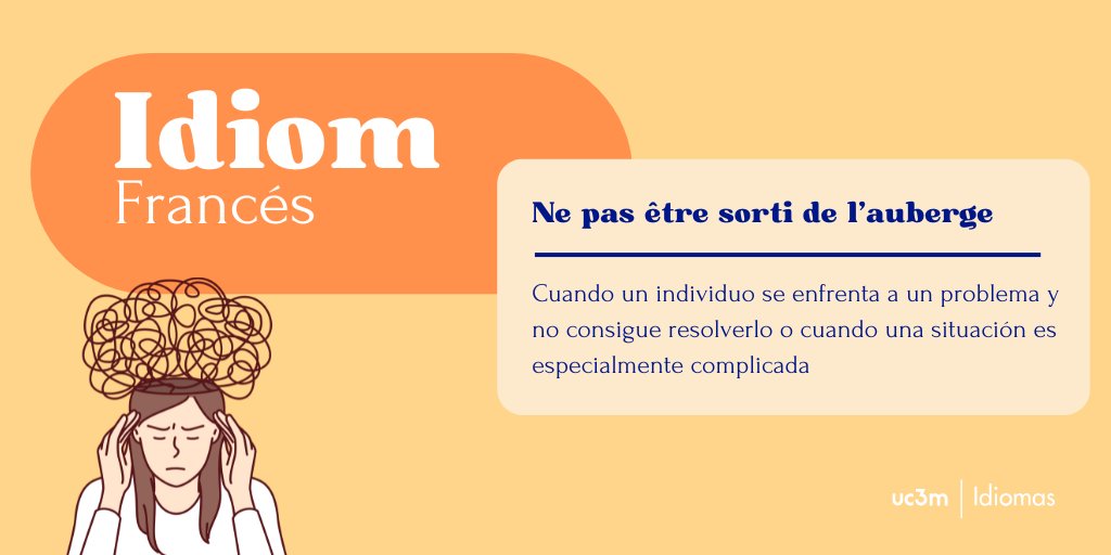 ¿Conoces el idiom #francés 'Ne pas être sorti de l’auberge'? 🤔 🤨 Literalmente significa 'no haber salido aún del albergue', pero en realidad se usa para expresar que un problema o situación aún no se ha resuelto por completo.  #FrenchIdiom