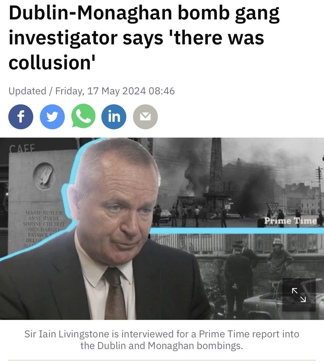 ~ 3 years ago Fine Gael ex-justice minister Charlie Flanagan rubbished claims that the British State colluded with Loyalists. Today, the lead investigator into the Glenanne Gang, Iain Livingston, says there was collusion. Who was Charlie trying to protect and who does he serve?