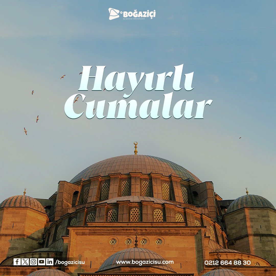 Hayırlı Cumalar... 

 Boğaziçi su ailesi olarak hayırlı cumalar dileriz.  

#arıtmacihazı #arıtmasuyu #arıtmasatışı #suarıtma #boğaziçisu #arıtmaservisi #bogazicisu #artıtmabakım #arıtmaservisi #filtredeğişimi #suarıtmafiltresi #arıtmafiltre #cuma #cumamesajı #hayırlıcumalar