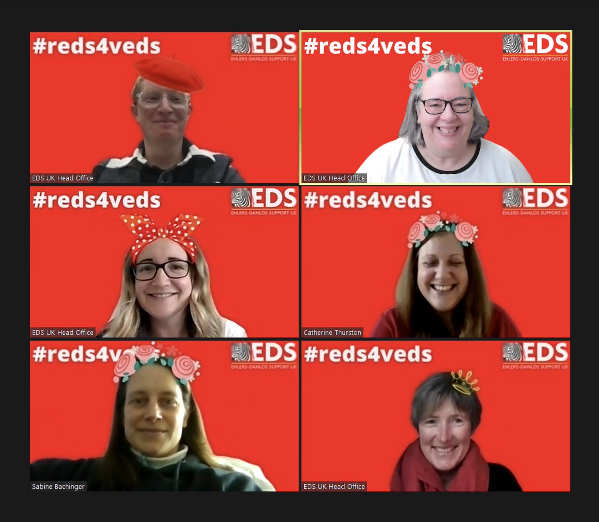 Show your support today for the #REDS4VEDS campaign! We're asking supporters to wear red and help to raise awareness of vascular Ehlers-Danlos syndrome (vEDS).

Wear red today, take your selfie & post it on your social channels using the #reds4veds hashtag to show your support!