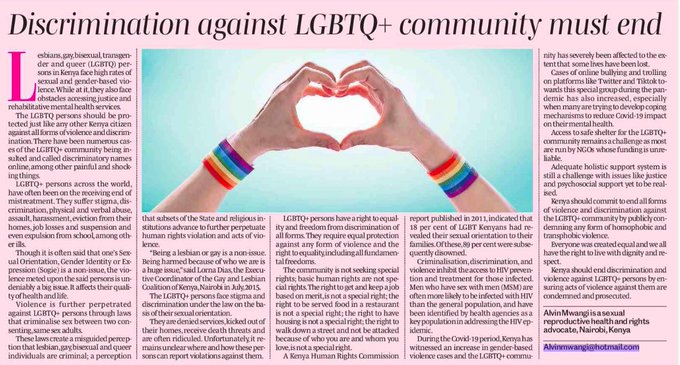 We must actively combat discrimination based on factors such as sexual orientation, gender identity, intersex status. No one should face barriers to education, employment, healthcare, or any other aspect of life due to who they are or whom they love. #PrideInDiversity #IDAHOBIT