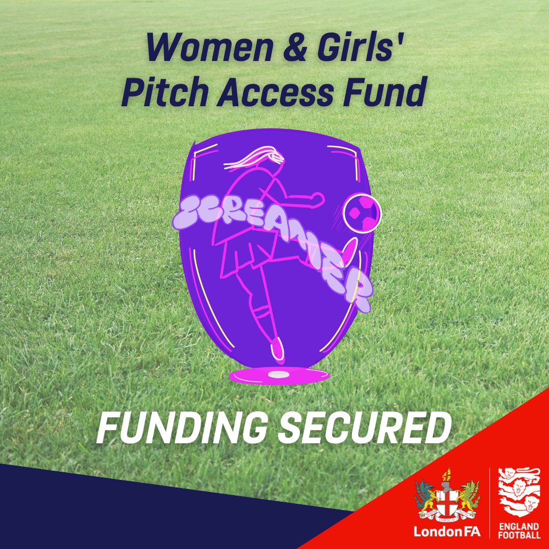 Women & Girls’ Facilities Fund Well done Screamer Alliance on their successful application to the Women & Girls’ Pitch Access Fund! ⚽️ We are proud to support clubs to provide facilities access to female football in the capital! 🤩