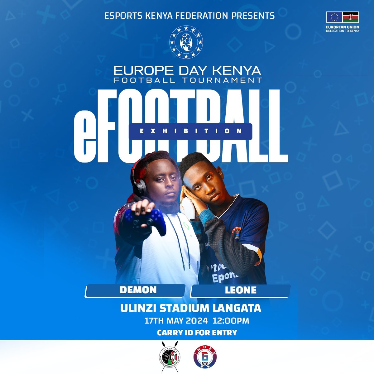 Esports Kenya Federation is pleased to join the @EUinKenya - Europe Day Football tournament where we shall be showcasing eFootball (simulation football) as a growing frontier of football and it's integration with esports.

We have super star eFootballers joining us

#EuDayKe