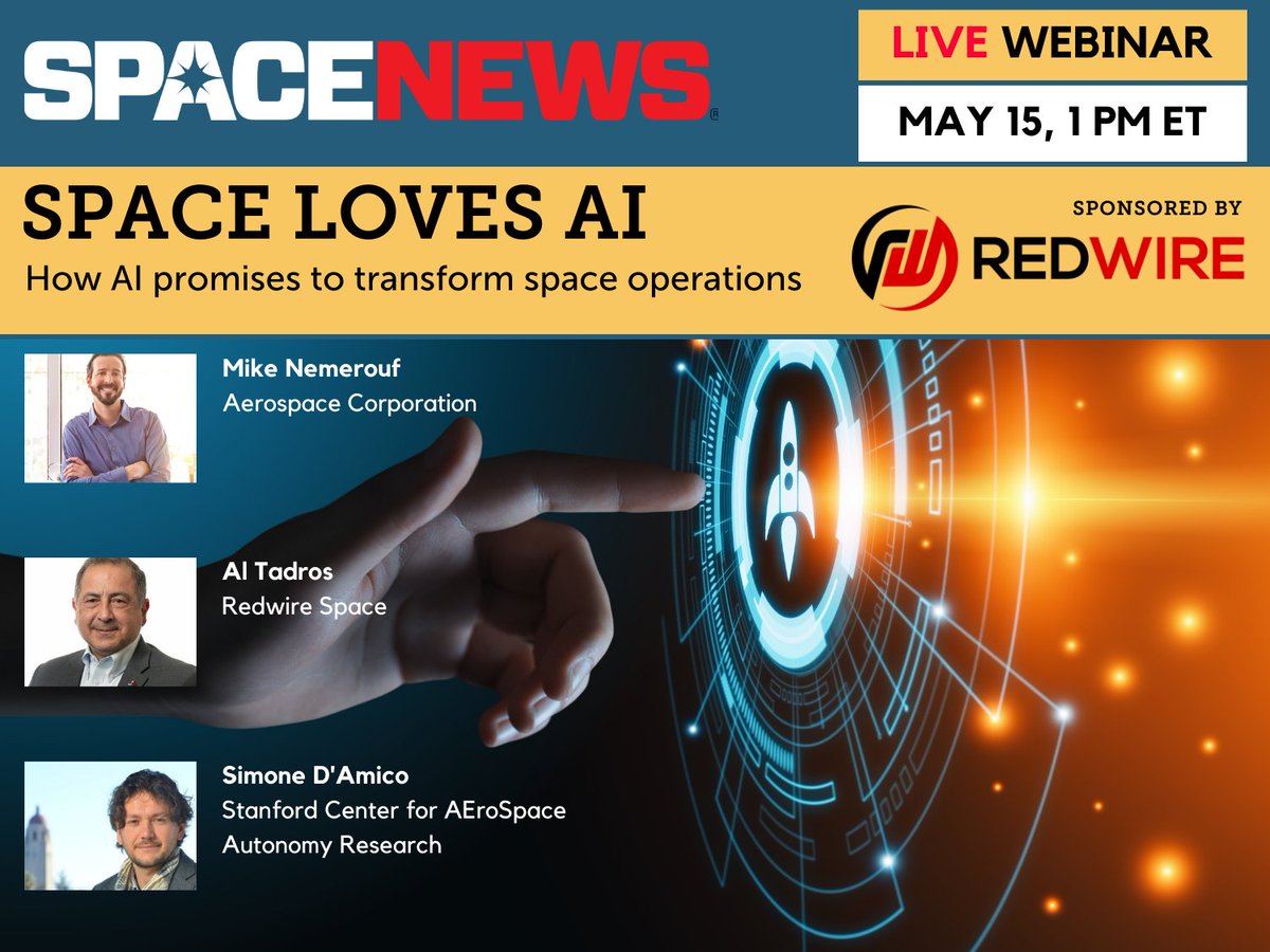 Did you miss our Space Loves AI webinar? The replay is now available on our YouTube channel. Make sure to subscribe to our channel so you get notified of future videos from SpaceNews. youtube.com/watch?v=f1jCMj…  #AI #SpaceandAI