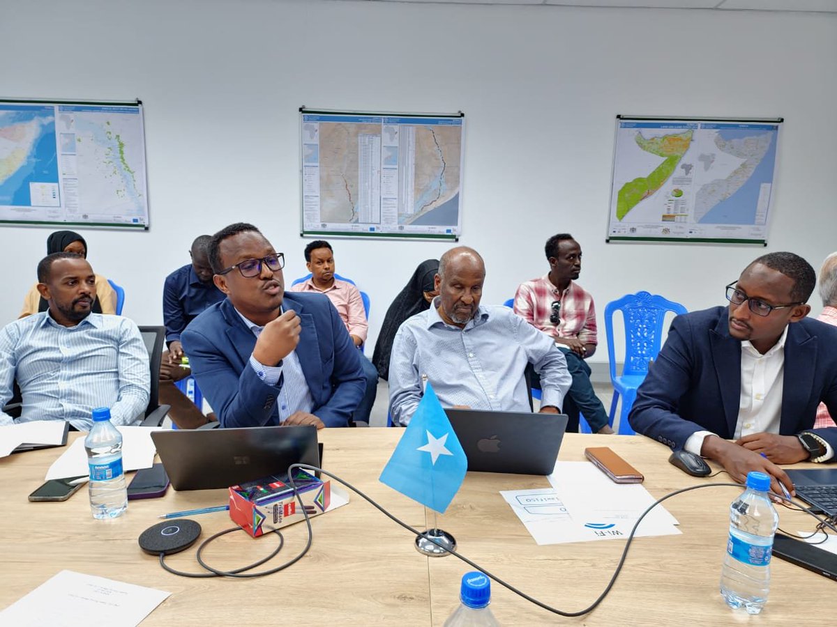 Productive joint work planning meeting with @SoDMA_Somalia, led by Country Representative @EPeterschmitt. Aligned key priorities in SODMA's 5 year Strategic Plan with the @FAO’s Country Programming Framework for enhancing #resilience against climate shocks. #ClimateResilience