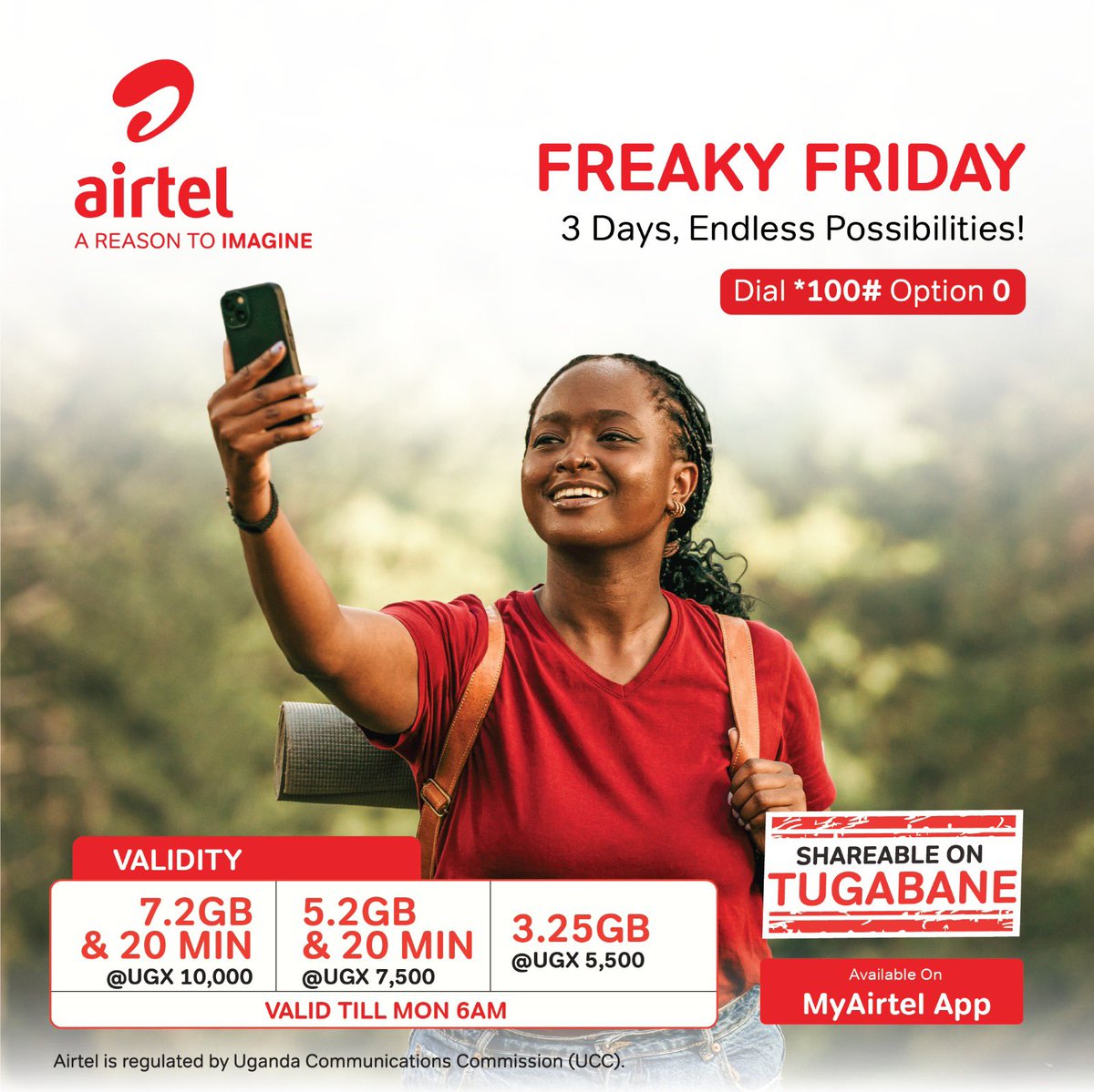 My favorite thing about Fridays is that I get to buy a #FreakyFriday bundle 🥰 which lasts me all weekend up to Monday morning. Dial *100# and select option 0 to buy yours now