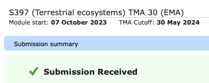 After nearly 6 years of studying Environmental Science @OpenUniversity I submitted my last assignment today. What a journey!

Now I can focus on my research-based project: Exploring effects of environmental variables on photovoltaics efficiency 🌍☀️📐