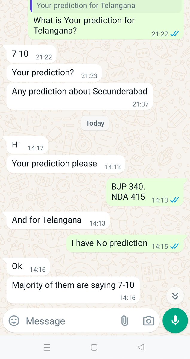 WhatsApp predictions: #LokSabhaElections