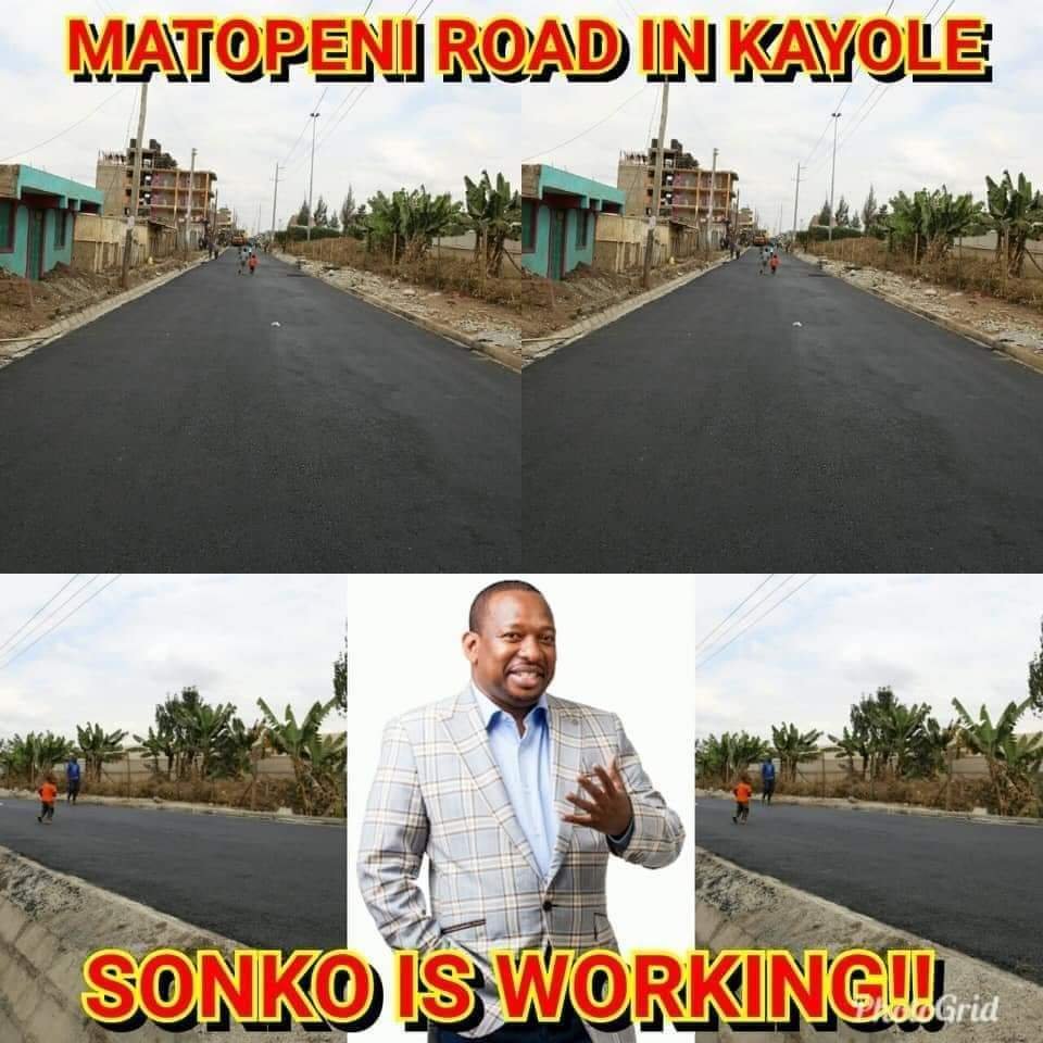 Sonko's efforts included the construction of access roads in Spring Valley Matopeni Ward, improving local transportation infrastructure. #SonkoProjects