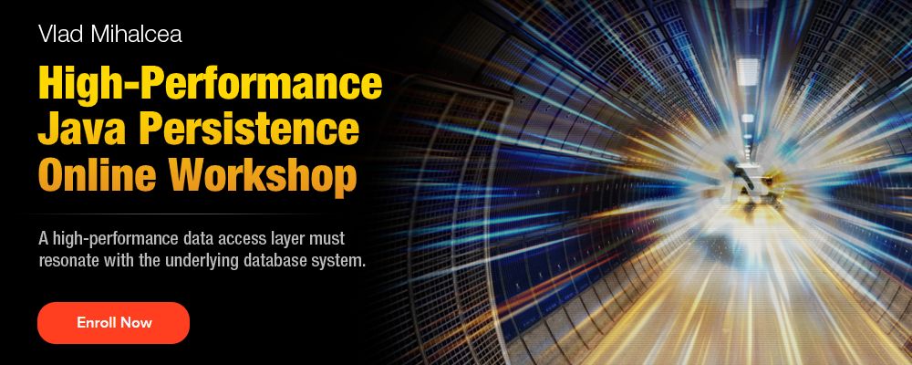 ⏰ Only 4 days left to join my next High-Performance Java Persistence training. 💡 If you want to learn how to speed up your Java data access layer, you are going to love this training. hypersistence.teachable.com/p/high-perform…