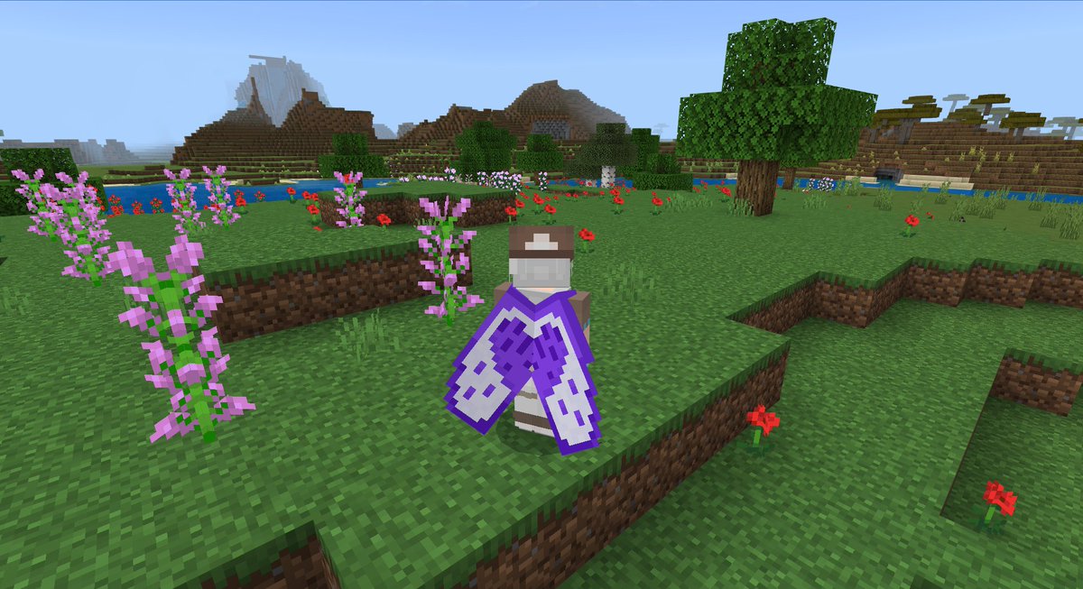 Minecraft15周年の記念アイテムとして、現在はTwitch経由で'Purple Heart Cape'というマントが貰えるようになっています！
もう皆さんは貰いましたかー？🤔
現在は統合版のみで使えますが、今後Java版でも使えるようになるので、期間内にぜひ貰っておこう！
入手方法はリプ欄に書いておきます！