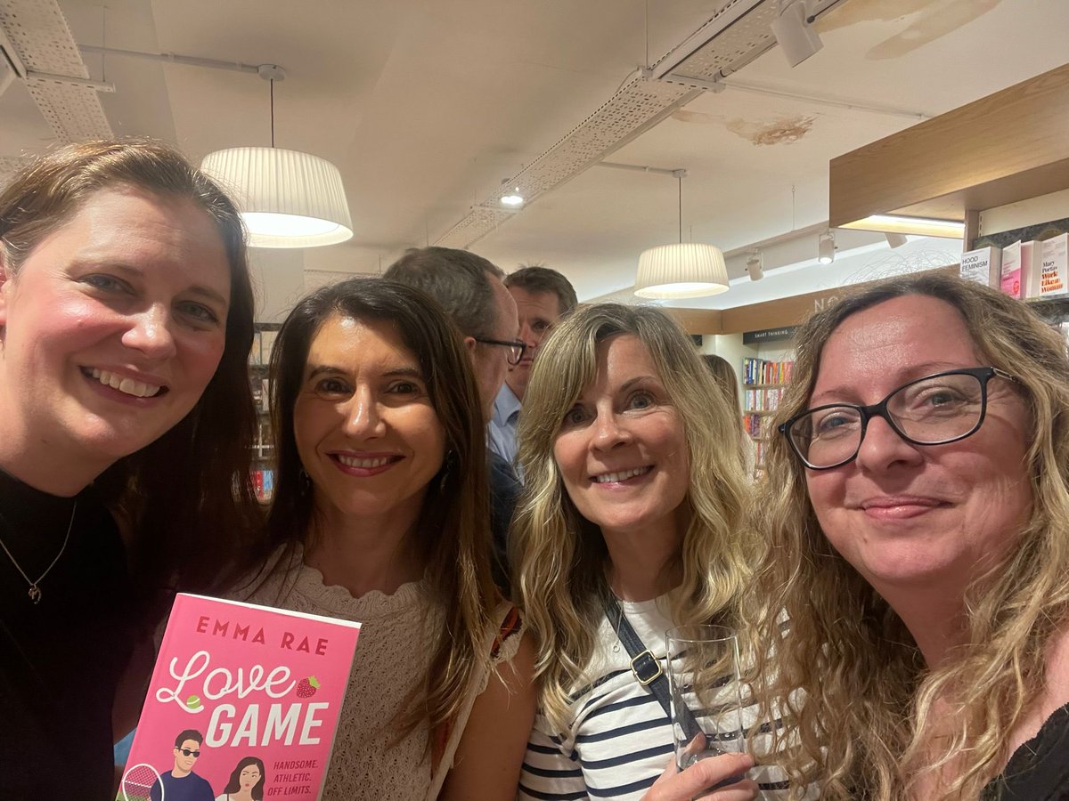 Lovely to see ⁦@ECScullion⁩ launch #lovegame last night - a book which promises spicy romance and tennis! What more could a reader want? ⁦@JoyKluver⁩ ⁦@AAChaudhuri⁩ ⁦@AAAiswriting⁩ ⁦@SCWwriter⁩