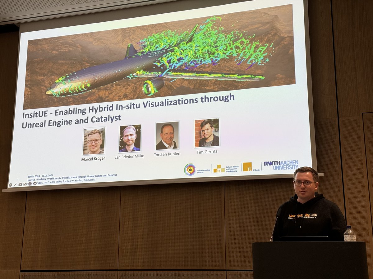 It’s always a pleasure to see our NHR4CES members in action: Marcel Krüger, member of our CSG Visualization, presented their recent work at the 8th International Workshop on In Situ Visualization.  More information: direct.mit.edu/pvar/article-a… 
#NHR4CES #ISC #HPC