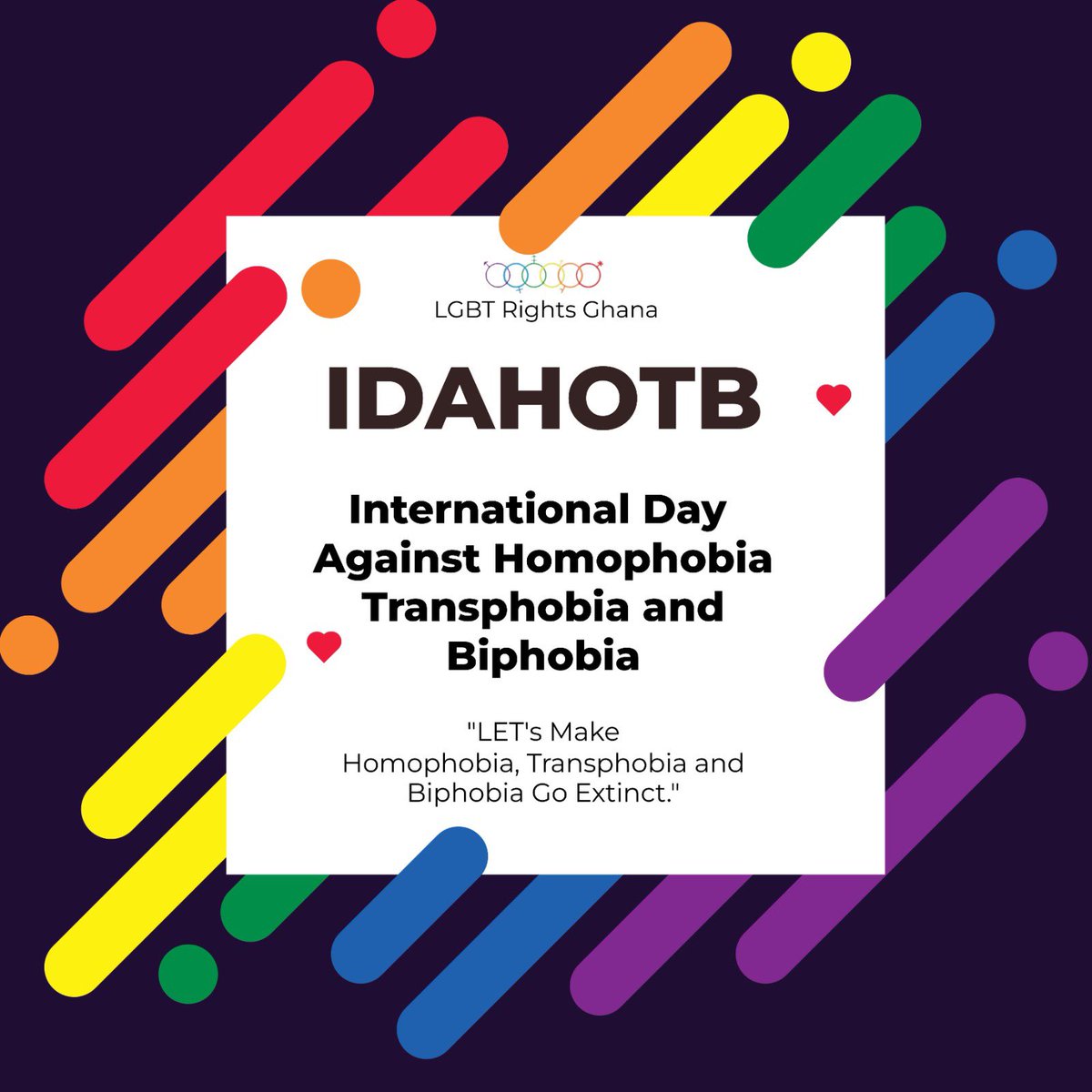 Celebrating love, diversity, and inclusion on this day of commemorating IDAHOTB. Let’s stand together against homophobia, biphobia, and transphobia, and embrace a world where everyone can be their authentic selves. 🏳️‍🌈🏳️‍⚧️♥️🏳️‍🌈🏳️‍⚧️ #idahot #ghana #lgbtpride