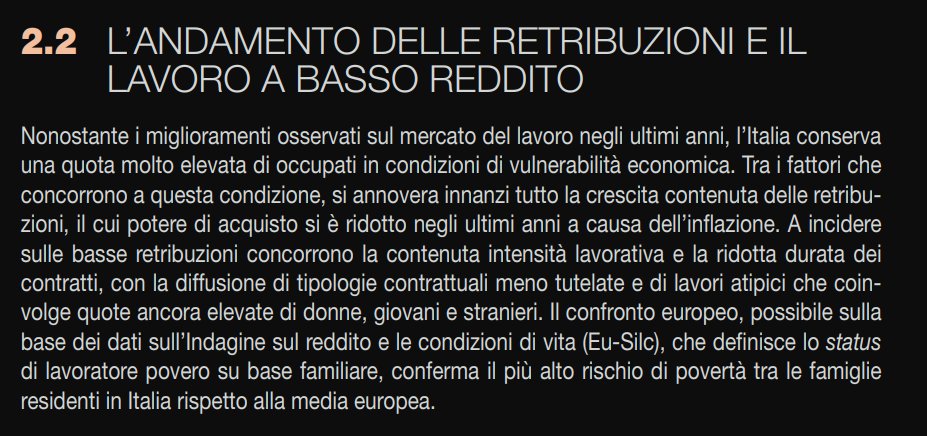 Pag. 72 del rapporto 'Istat' 2024. Si continua a dire la stessa cosa, in tutte le maniere: milioni di persone sono povere pur lavorando. Non è solo il #GovernoMeloni a fregarsene altamente. Sono stati tutti, sempre. (A&D) #Lavoro