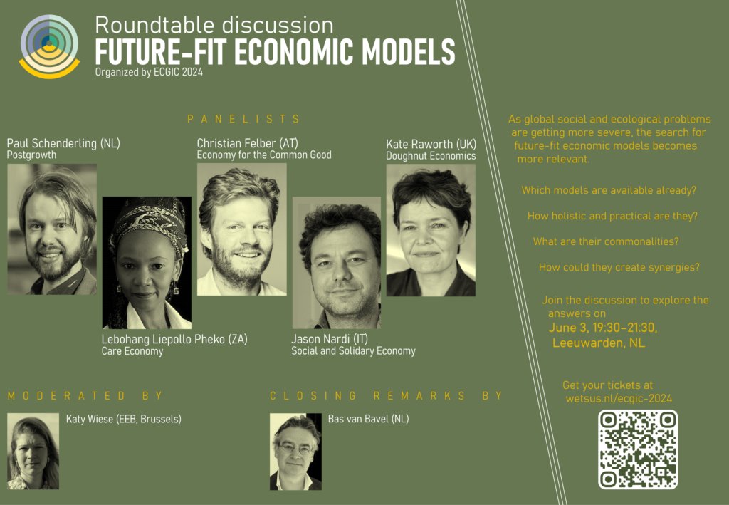 🔥🌎As social and environmental crises intensify, finding future-ready economic models is more important than ever. 🤔What models are out there? How can they work together to build a just and green future? Join our discussion at ECGIC 2024 to find out 👉 wetsus.nl/ecgic-2024/