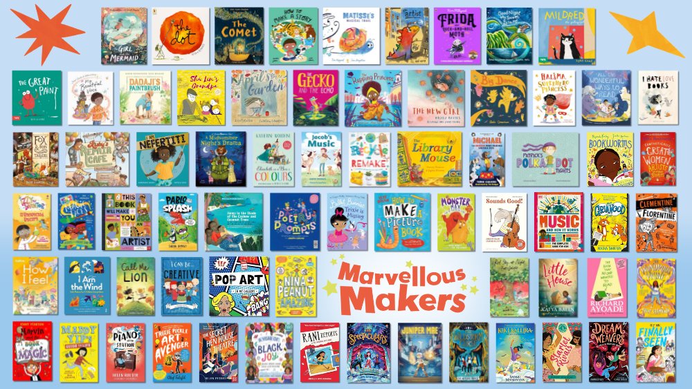 Introducing the 2024 #SummerReadingChallenge Book Collection! 📚📢 We've teamed up with @createcharity this year to bring you #MarvellousMakers! 🎨 Browse the brilliant authors and illustrators that make up this summer's book collection 👉️bit.ly/marvellous-mak…