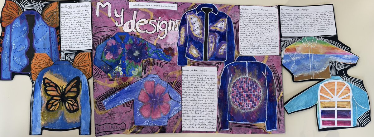 Hollie S in Year 9 has been working hard on her entry for this year’s Young Fashion Designer UK competition. These look fantastic! Good luck Hollie! #PipersYear9 #PipersSenior #PipersInspire