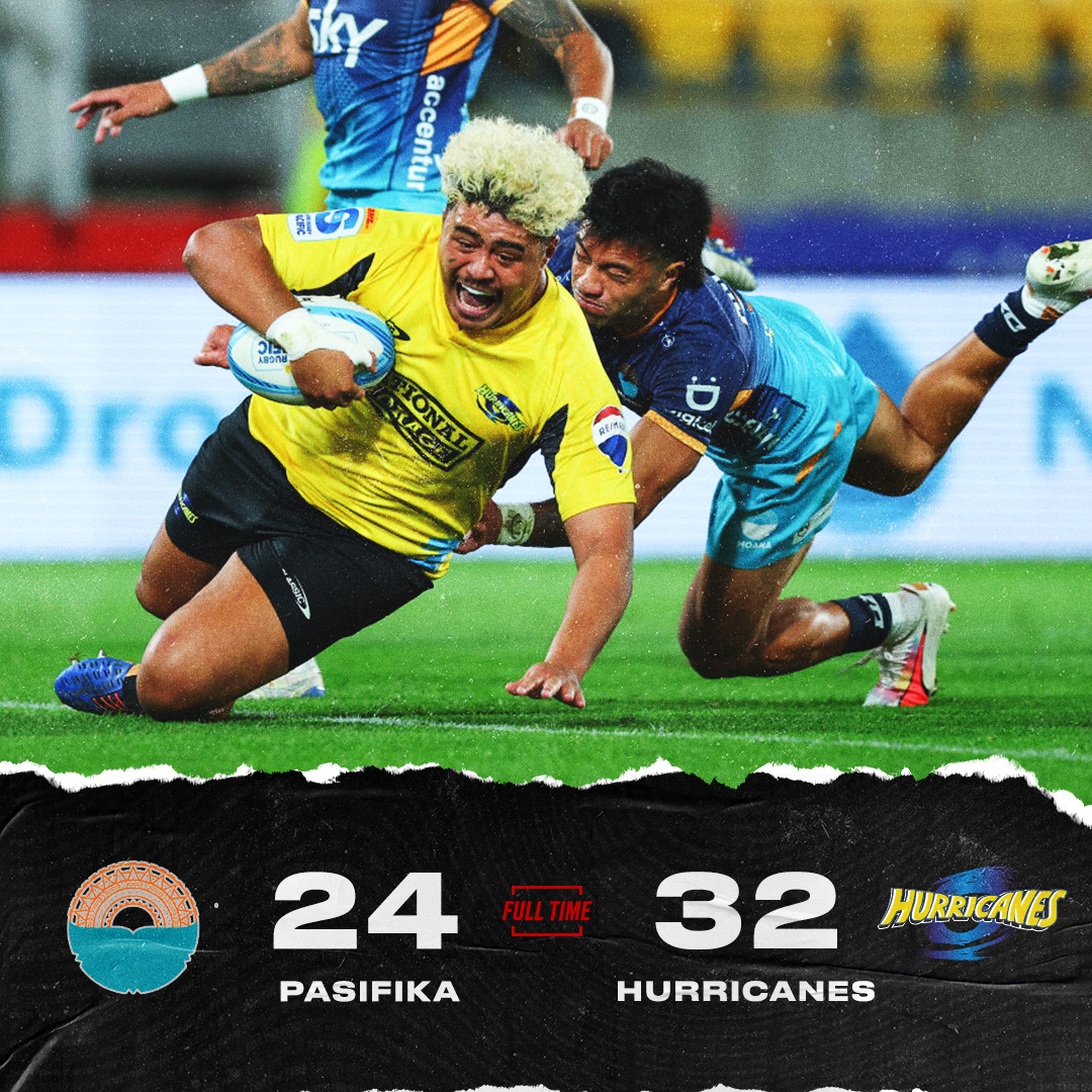 The Hurricanes take the points in a fiercely fought battle with Moana Pasifika! 🌪️ #HURvMOA