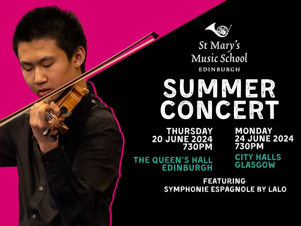 Join @stmarys_music at Glasgow City Halls as their talented young musicians take to the stage for an unmissable evening of music! 𝗙𝗶𝗻𝗱 𝗼𝘂𝘁 𝗺𝗼𝗿𝗲: tinyurl.com/56tzm3px