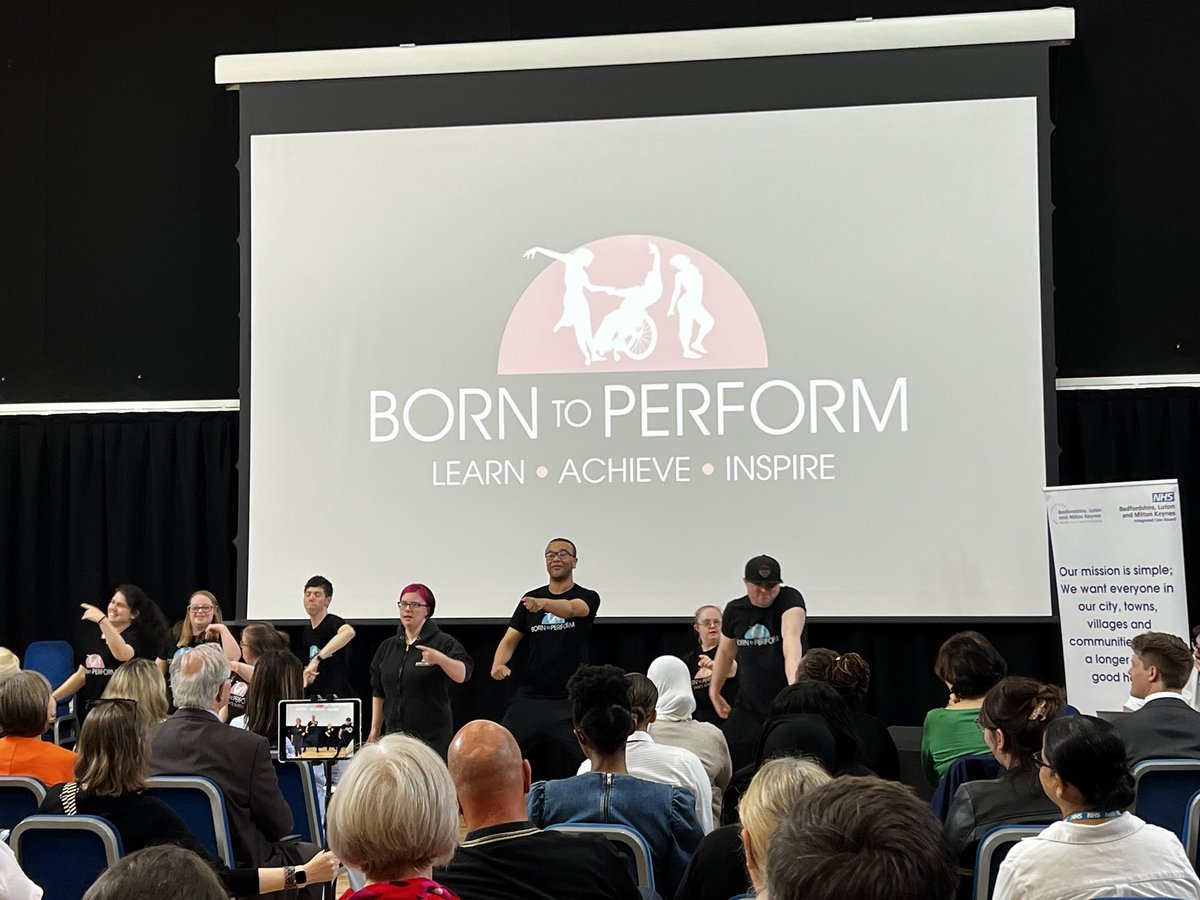 The @Healthwatch_MK are here watching the amazing energy of Born to Perform at #fairerblmk
