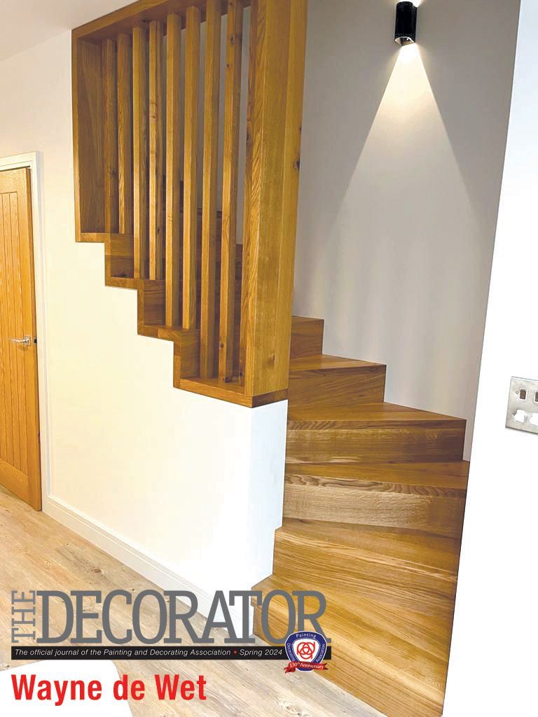 Check out the exquisite staircase by PDA Member Wayne de Wet <a href="/ToolTalk1/">Tool_Talk</a>. The flawless finish was skillfully achieved using Little Greene Paints. View the stunning photos in the online magazine gallery. 👉 buff.ly/3w3Mt3r  
#HomeDecor #InteriorDesign