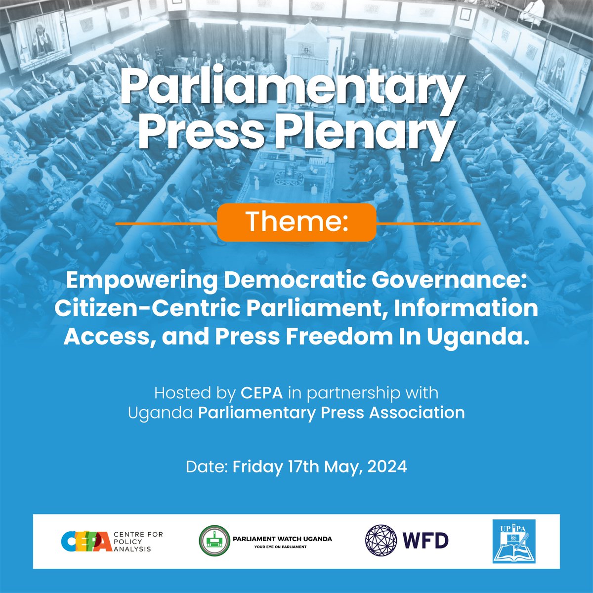 #HappeningNow The Parliament Press Plenary is currently taking place with more than 50 journalists from the Uganda Parliamentary Press Association (@Uppareports), discussing the empowerment of Democratic Governance through the pursuit of a citizen-centric Parliament, Information