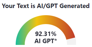 Em passo quasi mitja hora escrivint un text, partint del full en blanc, revisant-lo i millorant-lo. Per curiositat li pregunto a un detecto d'IA què li sembla… i em diu això 😱 Igual ja no tinc estil propi? No us fieu d'aquests detectors!!!!!!!