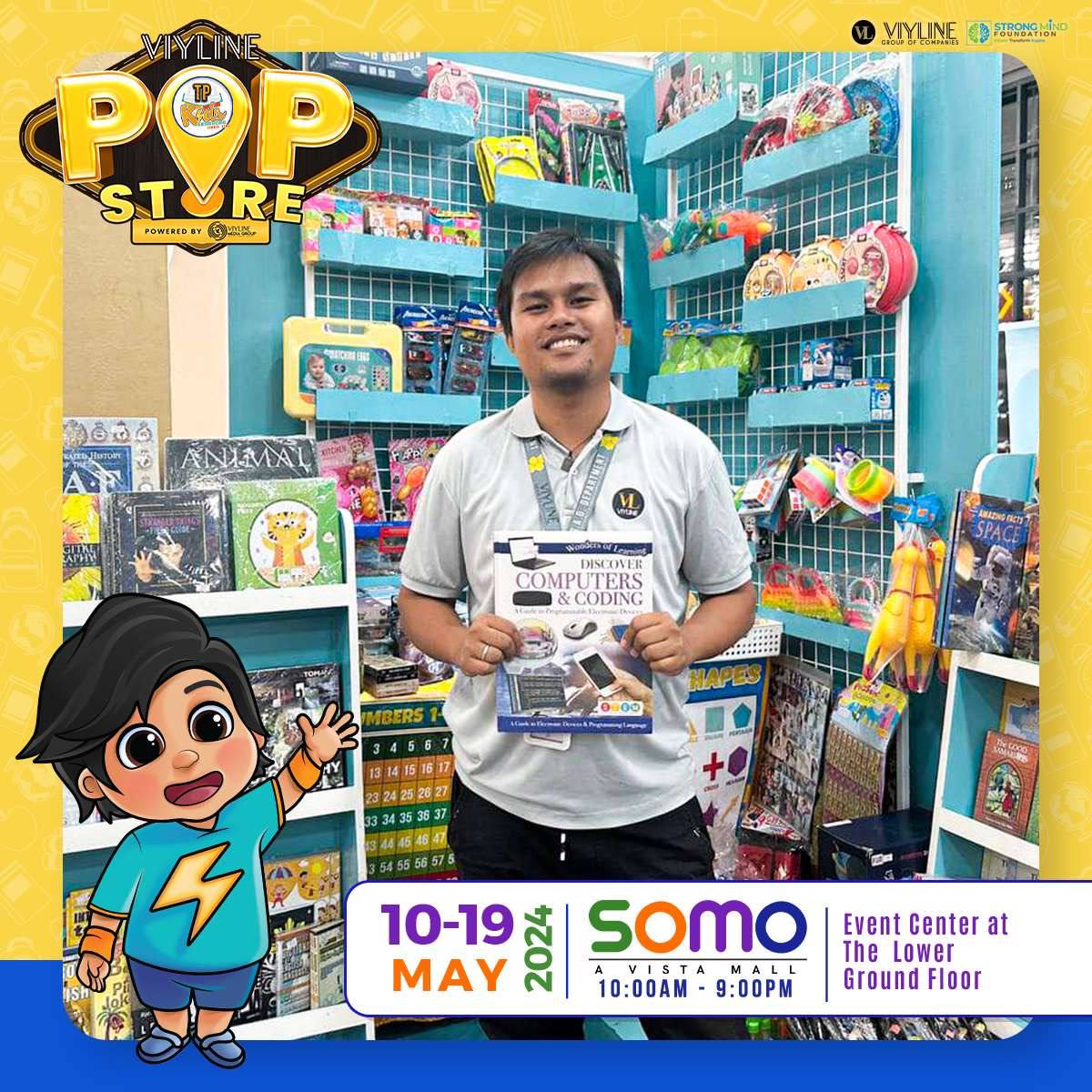 Spark their imagination! ✨ 

TP Kids books & toys for all ages at the Viyline Pop Store! Head to SOMO - A Vista Mall (May 10-19) for amazing finds! 💛

#TPKids #ViylinePopStore #LearningMaterials