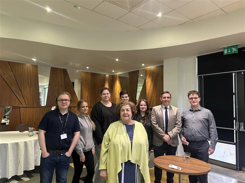 LHUBusinessUK's tweet image. This week in the Business School we had the wonderful @GrunwaldSpier presenting her personal, Hungarian Jewish Woman’s Holocaust Story. We thank you so much for sharing &amp;amp; to all of our guests who came. @KDHSLiverpool @LiverpoolHopeUK #LHBS #Hope #liverpool #Holocaust #comunity