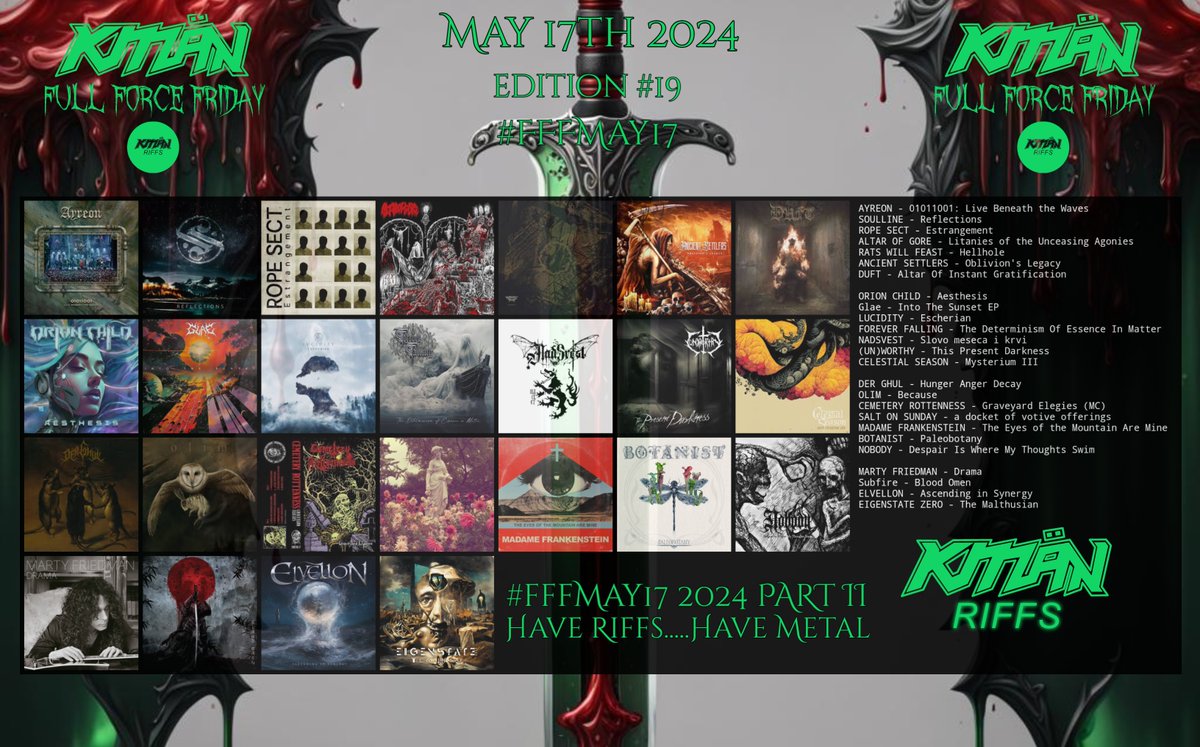 FULL FORCE FRIDAY:⚔️May 17th, 2024 💢⚔️ ' Trapped by iron bars, Solitary ripping at me inside, A victim of this crazy ward, Must get out of here....' 💢 📢50 for the Walls of Deth!➡️Welcome to the 3rd Floor…..Have Riffs, Have Metal! 💢 #FFFMay17 Comment and RT.🤘👹🤘#KMäN