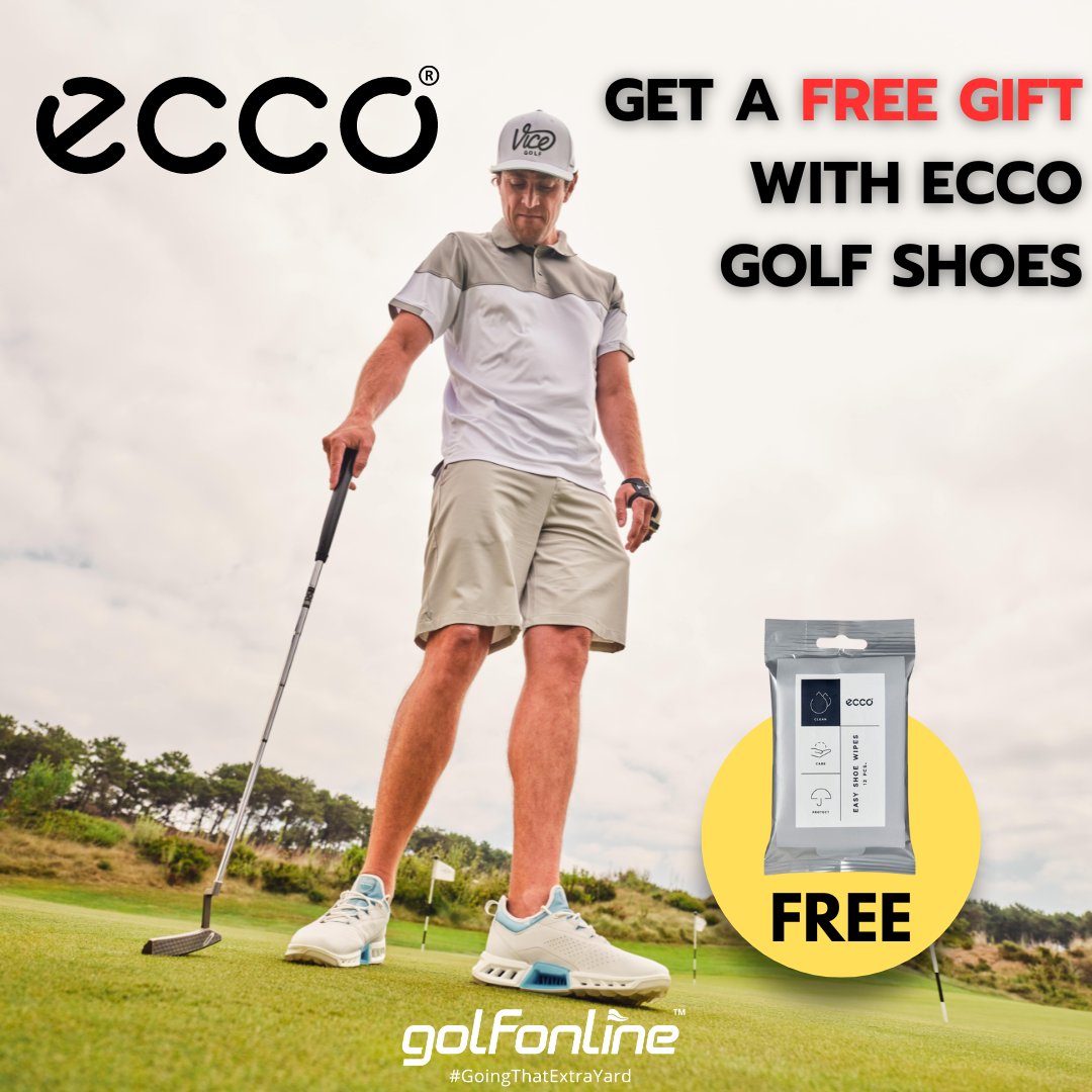 Step up your game with #ECCO Golf shoes and enjoy a FREE gift! 🏌️‍♂️👟 

Available now at GolfOnline 🔥

Don't miss out on this exclusive offer!

#GolfDeals #GolfShoes