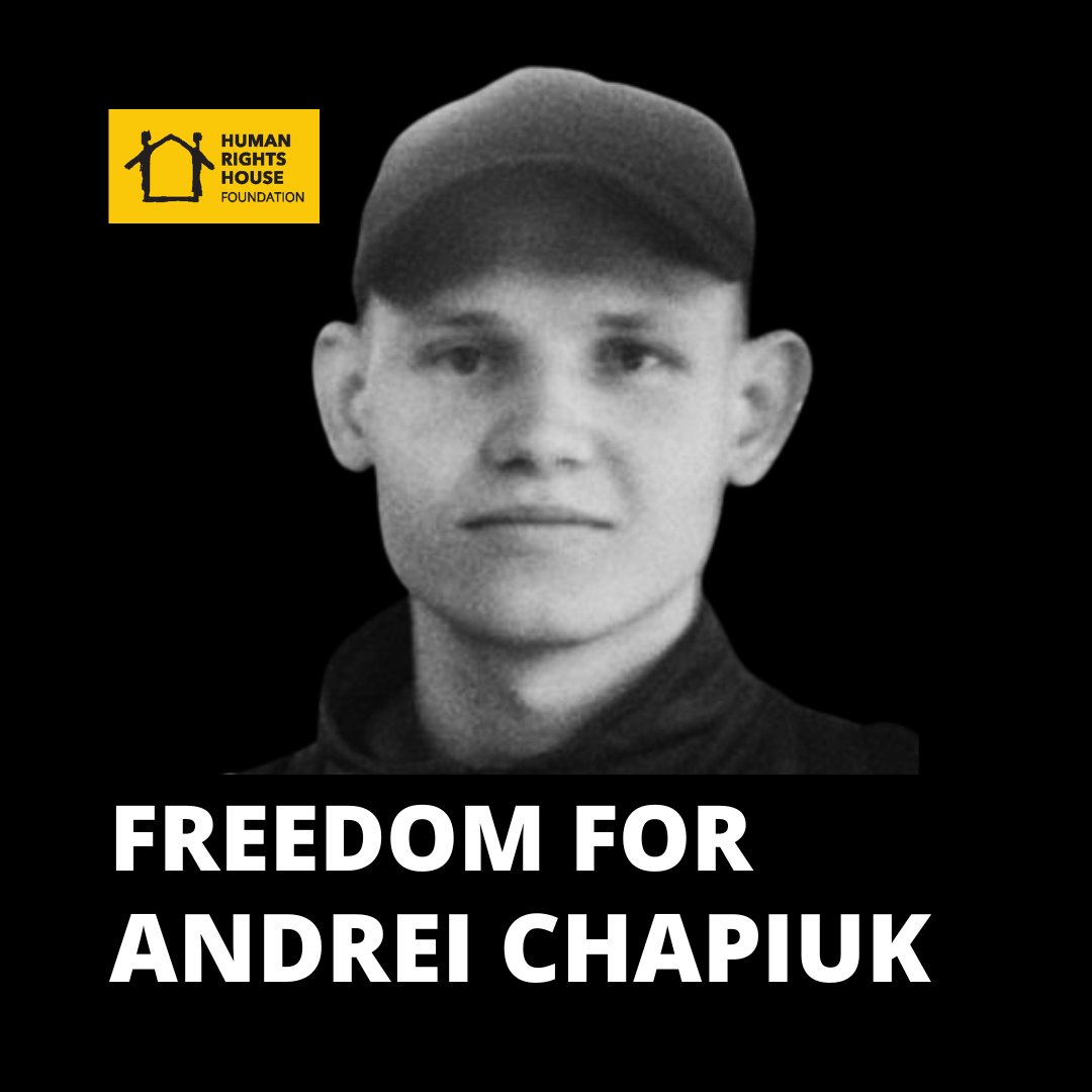 Today, #humanrights defender and political prisoner Andrei Chapiuk turns 28. Andrei has spent over 3.5 years behind bars in #Belarus as a reprisal for his legitimate human rights work. He is among 1360+ political prisoners in the country. #FreeAndrei #FreeBelarus