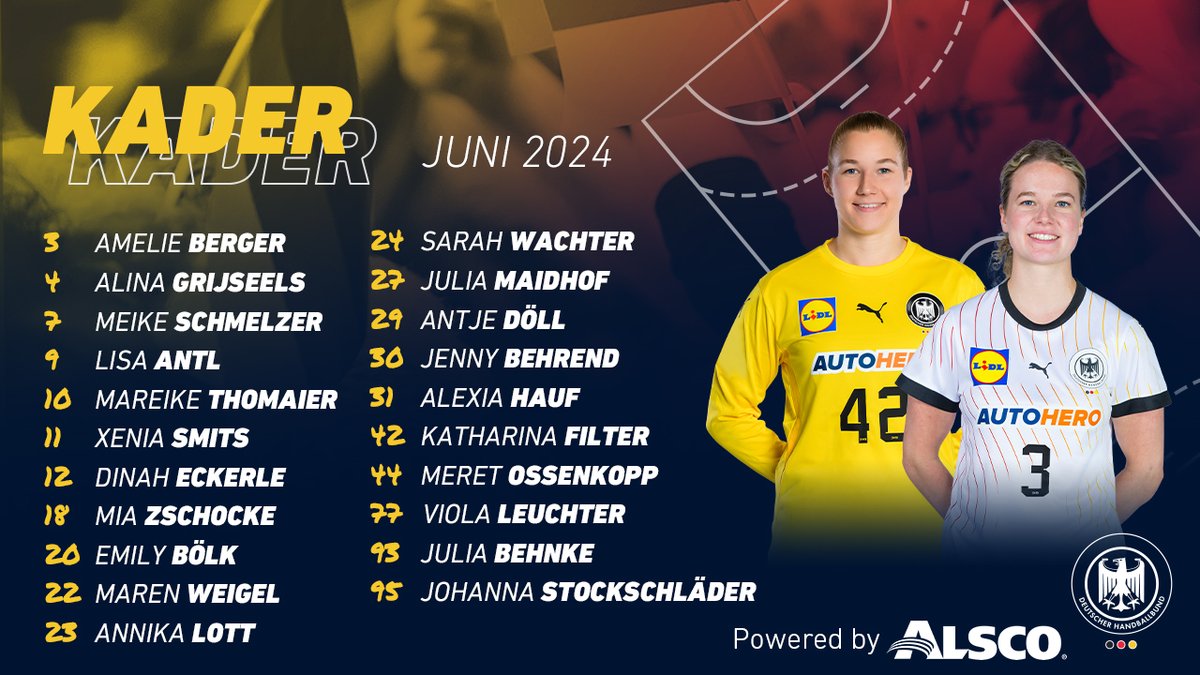 🔜 Nächster Schritt in Richtung Paris Mit diesen 21 Spielerinnen starten wir die erste Vorbereitungsphase 💪 #WIRIHRALLE #aufgehtsDHB #Handball -- Mehr dazu ➡ dhb.de/Aufgebot_Juni