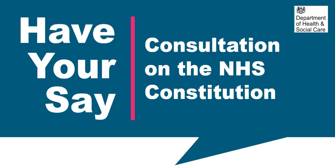 'The NHS belongs to the people'. These are the first words of the NHS constitution. The DHSC are seeking views on how best to change it. This consultation is part of the process to complete the 10 year review, as legislated for in the Health Act 2009. ow.ly/8hpr50RJtMh