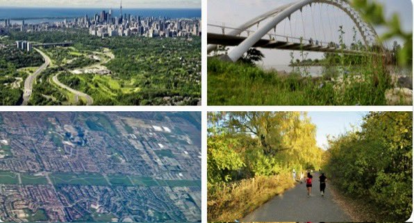 Toronto's 100 Km Green Loop is over 80% done! 
It needs a physical & mental connection, branding, signage, promotion.
It’s about mental & physical health, environment, econ. dev., fun.
The Green Loop would attract people from everywhere.
@MayorOliviaChow can do it 1st term.