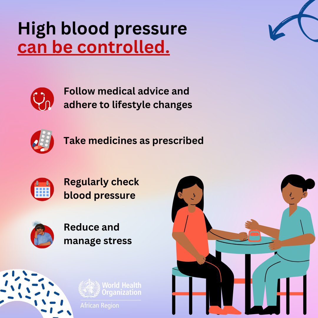 Today is World Hypertension Day! Hypertension is the number one risk factor for preventable deaths globally, causing more fatalities than any other health condition and surpassing all infectious diseases combined. #EndingDiseaseInAfrica #BeatNCDs