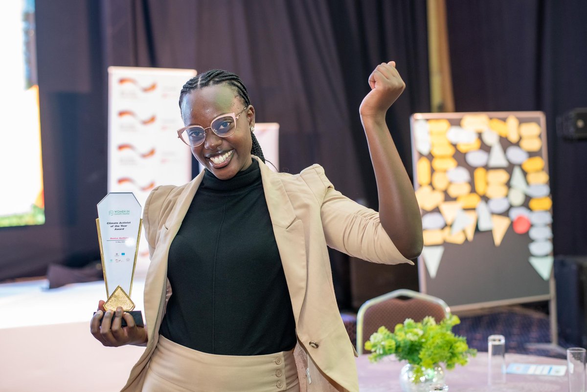 CONGRATULATIONS !!🎉 To Our Very own @GAYOUgECCC Coordinator @AyebareDenise for winning Activist of the Year at the @WomenClimate1 Change Conference 2024! #WICCC24 🌍🌱 Her dedication to climate justice inspires us all. #ClimateAction #WomenInClimate