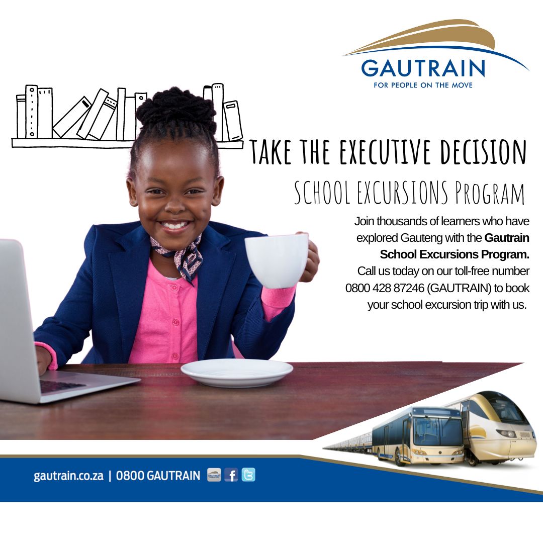 Join the hundreds of other learners who have explored Mzansi with the Gautrain School Excursion Program! We’ll do the homework and help you plan your next school excursion. Register here: ow.ly/nmtp50JYOHF